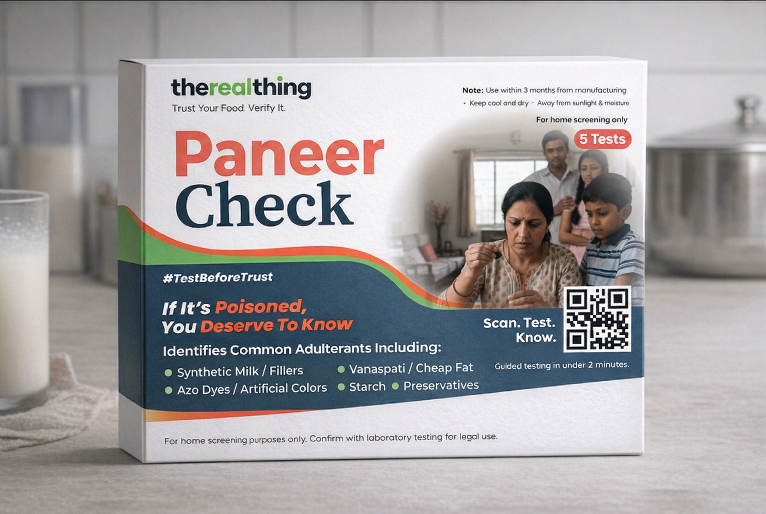 Paneer Check — Test If Your Paneer Is Made With Real Milk or Starch